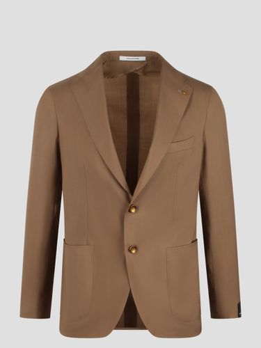 Wool Silk Blend Single Breasted Blazer - Tagliatore - Modalova