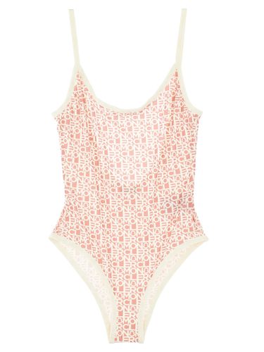 Logo Print One-piece Swimsuit - Moncler - Modalova