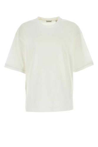 White Cotton Oversize T-shirt - Burberry - Modalova