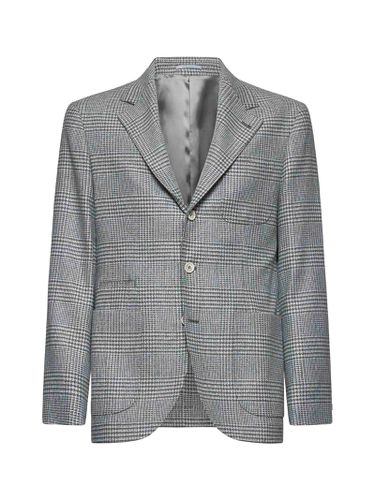 Check Single-breasted Blazer - Brunello Cucinelli - Modalova