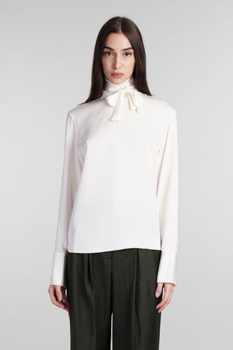 Theory Blouse In Beige Silk - Theory - Modalova