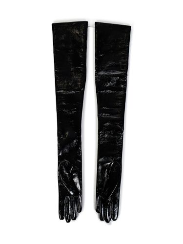 Alexander McQueen Black Long Gloves - Alexander McQueen - Modalova