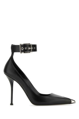 Black Leather Punk Pumps - Alexander McQueen - Modalova