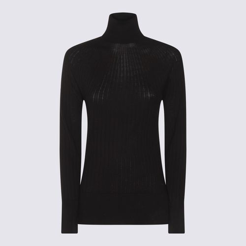 Malo Black Wool Knitwear - Malo - Modalova