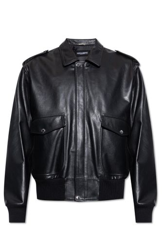 Dolce & Gabbana Leather Jacket - Dolce & Gabbana - Modalova