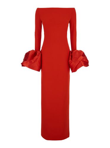 Talia Maxi Dress With Oversized Cuffs In Crepe Woman - Solace London - Modalova