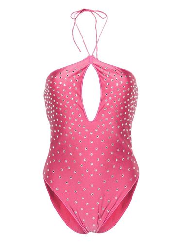 Flamingo Gem Necklace Maillot Swimsuit - Oseree - Modalova