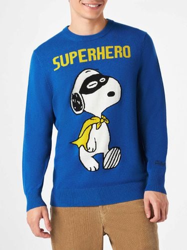 Man Lightweight Sweater With Snoopy Jacquard Snoopy Peanuts Special Edition - MC2 Saint Barth - Modalova