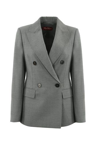 Double-breasted Cottage Wool Jacket - Max Mara Studio - Modalova