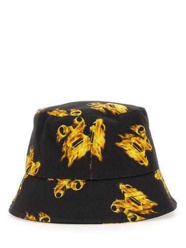 Monogram Printed Bucket Hat - Palm Angels - Modalova