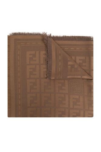 Ff Jacquard Fringed-edge Shawl - Fendi - Modalova