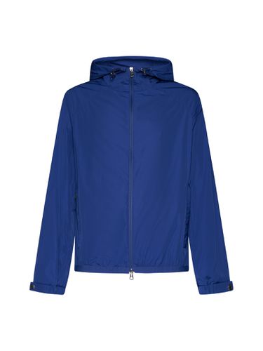 Buttoned Cuff Zip Windbreaker - Moncler - Modalova