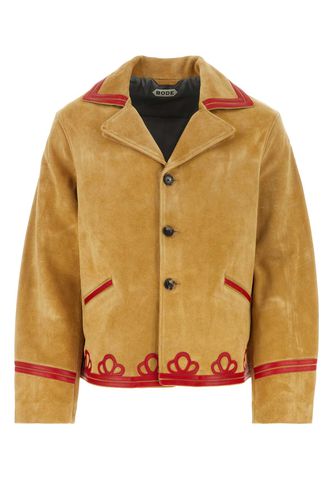 Bode Camel Suede Trefoil Jacket - Bode - Modalova