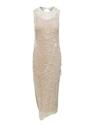 Maxi Dress With String Of Pearls In Crochet Woman - SportMax - Modalova