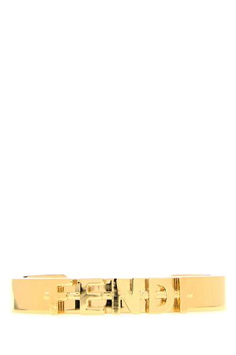 Gold Metal Fendigraphy Bracelet - Fendi - Modalova