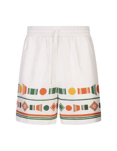 Playful Eagle Silk Shorts - Casablanca - Modalova