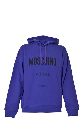 Logo Printed Drawstring Hoodie - Moschino - Modalova