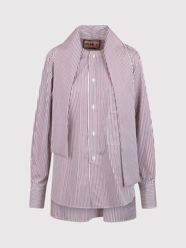 Plan C Striped Poplin Shirt - Plan C - Modalova