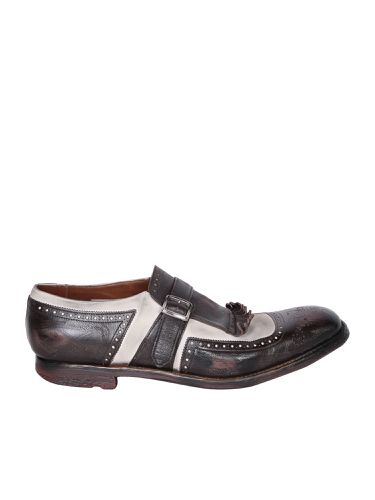 Shanghai Ebony White Loafers - Church's - Modalova