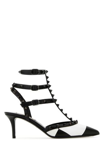 Two-tone Leather Rockstud Pumps - Valentino Garavani - Modalova