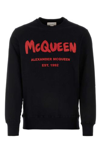 Black Cotton Sweatshirt - Alexander McQueen - Modalova