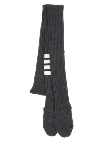 Stretch Wool Blend Tights - Thom Browne - Modalova