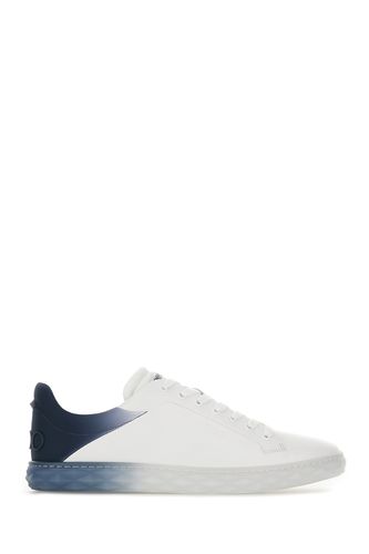 White Leather Diamond Light Sneakers - Jimmy Choo - Modalova