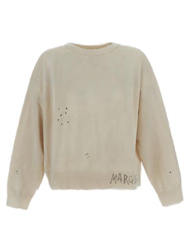 Handwritten Raw-cut Edge Distressed Sweatshirt - Maison Margiela - Modalova