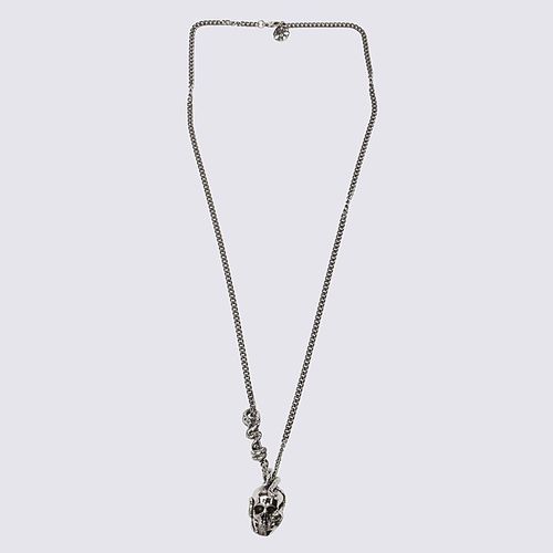 Tone Brass Skull Necklace - Alexander McQueen - Modalova