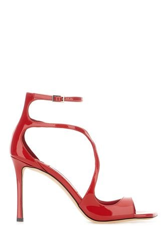 Jimmy Choo Red Leather Azia Sandals - Jimmy Choo - Modalova