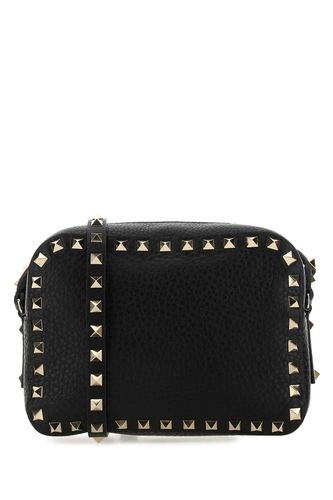 Black Leather Small Rockstud Crossbody Bag - Valentino Garavani - Modalova