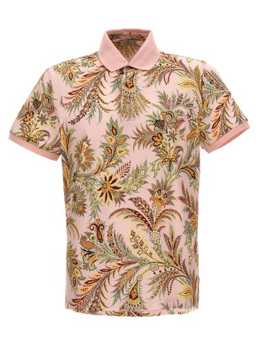 Etro Floral Print Polo Shirt - Etro - Modalova