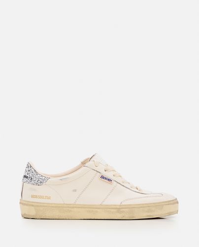 Soul Star Distressed Glittered Lace-up Sneakers - Golden Goose - Modalova