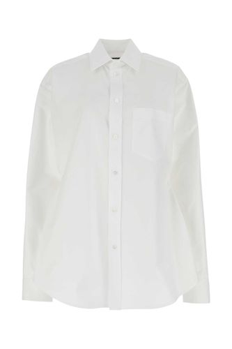 White Poplin Hourglass Shirt - Balenciaga - Modalova