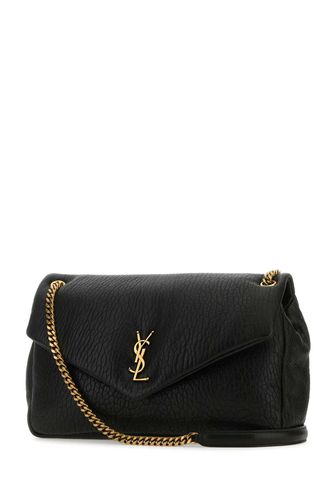 Black Leather Big Calypso Shoulder Bag - Saint Laurent - Modalova