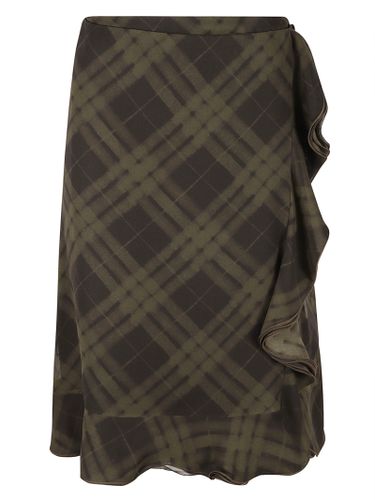 Ruffle Detail Check Patterned Skirt - Burberry - Modalova
