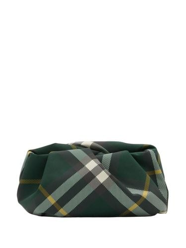 Rose Checkered Ruched Clutch Bag - Burberry - Modalova