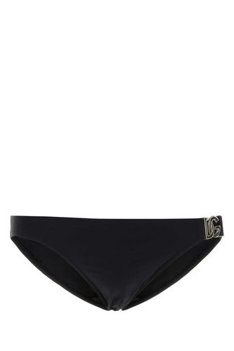 Black Stretch Nylon Swimming Brief - Dolce & Gabbana - Modalova