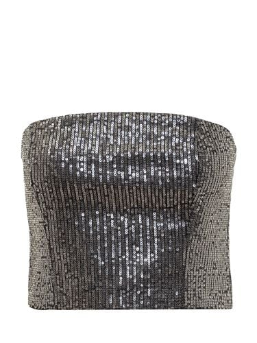 Strapless Sequin Top - Rotate by Birger Christensen - Modalova