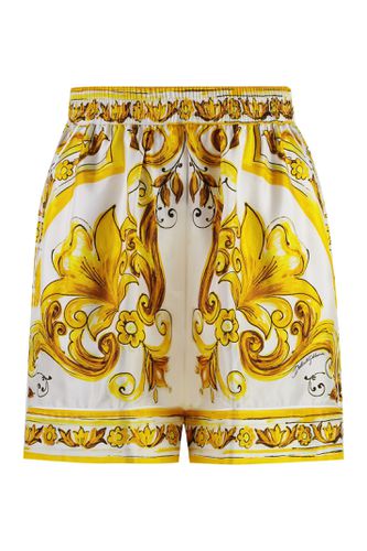 Dolce & Gabbana Printed Silk Shorts - Dolce & Gabbana - Modalova