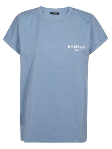 Balmain Flock Detail T-shirt - Balmain - Modalova