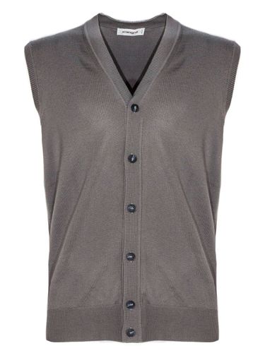 Kangra Mud-tone Wool Waistcoat - Kangra - Modalova