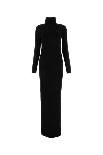 Saint Laurent Black Wool Long Dress - Saint Laurent - Modalova
