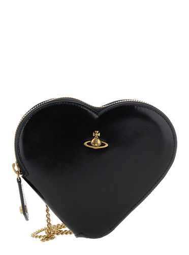 Balck Crossbody Bag With Orb Logo At The Front In Leather Woman - Vivienne Westwood - Modalova