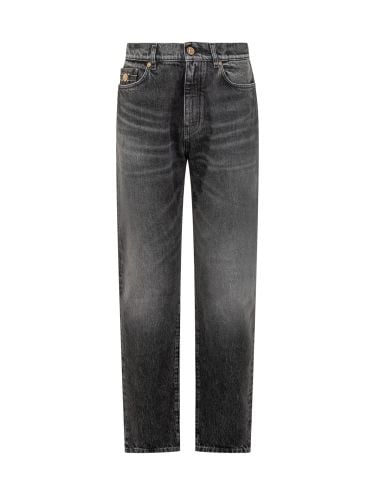 Versace Denim Pants - Versace - Modalova