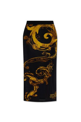 Barocco Print Midi Skirt - Versace Jeans Couture - Modalova