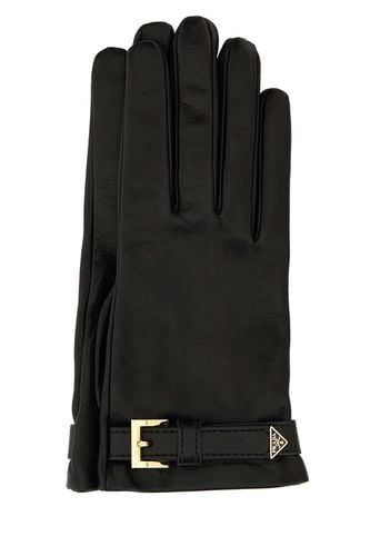 Prada Black Nappa Leather Gloves - Prada - Modalova