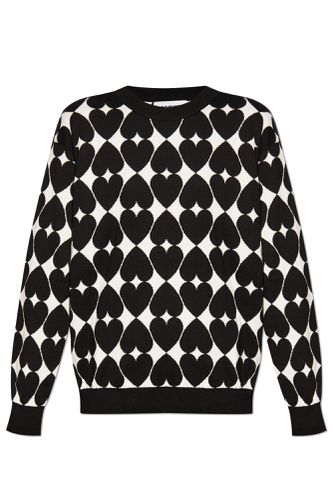 Sweater With Embroidered Pattern - Moschino - Modalova