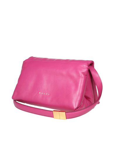 Pink Leather Prisma Shoulder Bag - Marni - Modalova