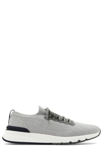 Knitted Lace-up Sneakers - Brunello Cucinelli - Modalova